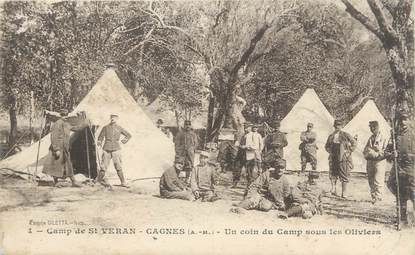 CPA FRANCE 06 " Cagnes sur Mer, Le Camp de St Véran"