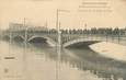 CPA FRANCE 93 " St Ouen, Le niveau de la Seine au Pont" / INONDATIONS DE JANVIER 1910