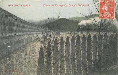 CPA FRANCE 09 " Foix, Viaduc de Vernajoul"