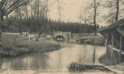 CPA FRANCE 45 " Bazoches sur le Betz, Le lavoir et l'abreuvoir"