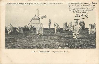 CPA FRANCE 56 " Quiberon, Alignements du Moulin" / BOTREL