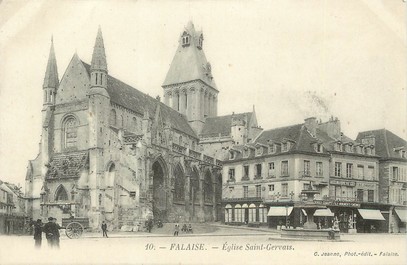 / CPA FRANCE 14 "Falaise église Saint Gervais"