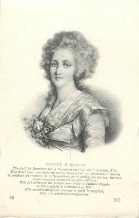 CPA FRANCE 78 " Versailles, Elisabeth de Bourbon"