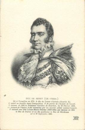 CPA FRANCE 78 " Versailles, Le Duc de Berry"