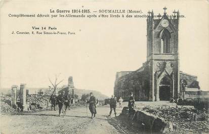 CPA FRANCE 55 " Soumaille, Les ruines après destruction par les Allemands"