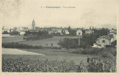 CPA FRANCE 69 " Champagne , Vue générale"