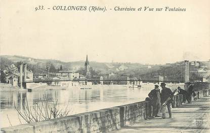 CPA FRANCE 69 " Collonges, Charézieu et Vue sur Fontaines"