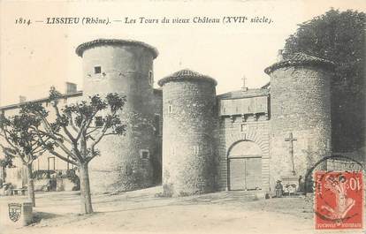 CPA FRANCE 69 " Lissieu, Les tours du vieux château"