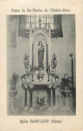 / CPA FRANCE 69 "Eglise Saint Loup, statue de Sainte Thérese de l'enfant jésus"
