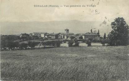 CPA FRANCE 69 " Echalas, Vue générale du village"