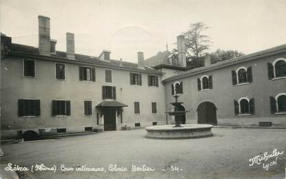 CARTE PHOTO FRANCE 69 " Letrac, Cour intérieur de la Colonie Berlier"