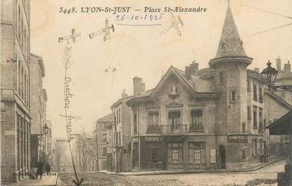 CPA FRANCE 69 " Lyon, St Just, Place St Alexandre"