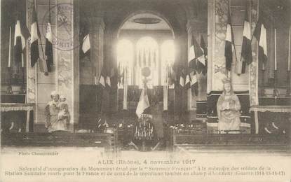 CPA FRANCE 69 " Alix, Intérieur de l'église"