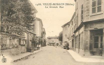 CPA FRANCE 69 " Villié Morgon, La Grande Rue"