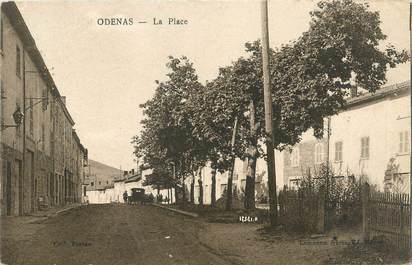 CPA FRANCE 69 " Odenas, La place"