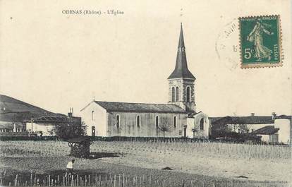 CPA FRANCE 69 " Odenas, L'église"
