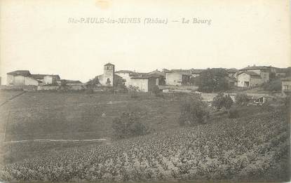 CPA FRANCE 69 " St Paule les Mines , Le bourg'