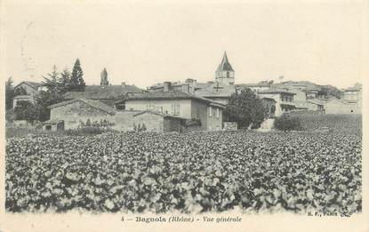 CPA FRANCE 69 " Bagnols, Vue générale"