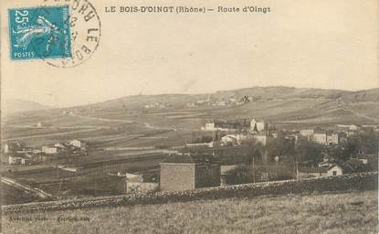 CPA FRANCE 69 " Le Bois d'Oingt, Route d'Oingt"