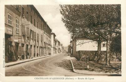 CPA FRANCE 69 " Chatillon d'Azergues, Route de Lyon"