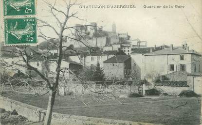CPA FRANCE 69 " Chatillon d'Azergues, Quartier de la gare"