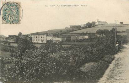 CPA FRANCE 69 " St Christophe la Montagne"