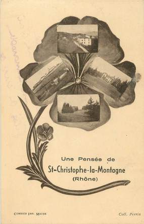 CPA FRANCE 69 " St Christophe la Montagne, Vues"