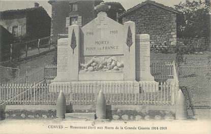 CPA FRANCE 69 " Cenves, Le monument aux morts"