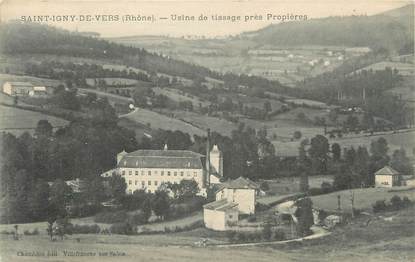 CPA FRANCE 69 " St Igny de Vers, Usine de tissage près de Proprières"