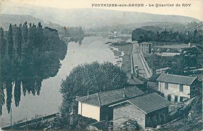 CPA FRANCE 69 " Fontaines Sur Saône, Le Quartier de Roy"