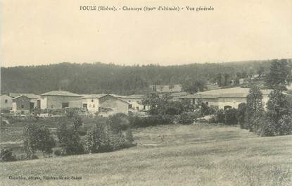 CPA FRANCE 69 "Poule, Vue générale"