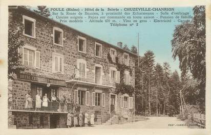 CPA FRANCE 69 "Poule, Hôtel de la Scierie"