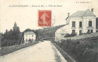 CPA FRANCE 69 "Les Echarmeaux, Entrée du bois, Villa des Genêts"