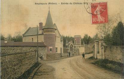 CPA FRANCE 69 "Amplepluis, Entrée du Château Villy"