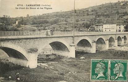 CPA FRANCE 07 "Lamastre, le pont du Doux et les Vignes"