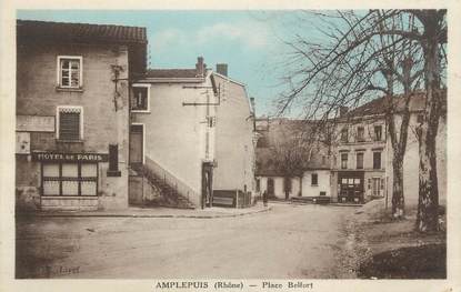 CPA FRANCE 69 "Amplepluis, Place Belfort"