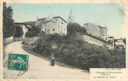 CPA FRANCE 69 "Chazay d'Azergues , La Montée du Baboin"