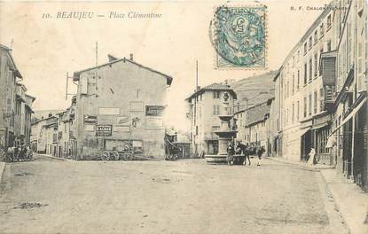 CPA FRANCE 69 "Beaujeu, Place Clémentine"