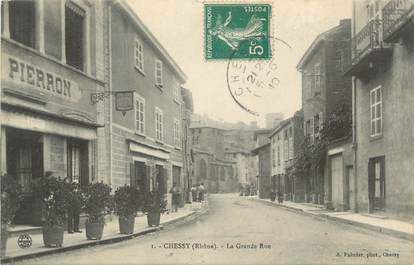 CPA FRANCE 69 "Chessy les Mines, La Grande Rue"