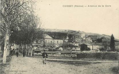 CPA FRANCE 69 "Chessy les Mines, Avenue de la Gare"