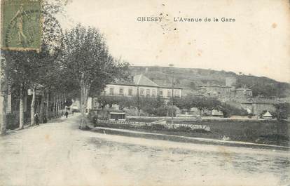 CPA FRANCE 69 "Chessy les Mines, L'Avenue de la Gare"