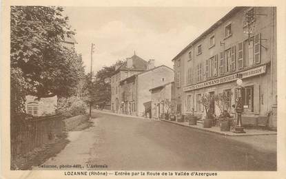 CPA FRANCE 69 "Lozanne, Entrée par la Route de la Vallée d'Azergues"