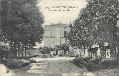 CPA FRANCE 69 " Mornant, Avenue de la Gare"