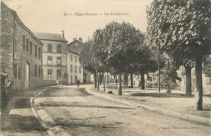 CPA FRANCE 69 "Thizy, Les Promenades"