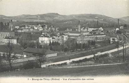 CPA FRANCE 69 "Bourg de Thizy, Vue d'ensemble des usines"