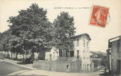 CPA FRANCE 69 "Cogny, La Poste"