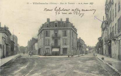 CPA FRANCE 69 "Villefranche sur Saône, Rue de Tarare"