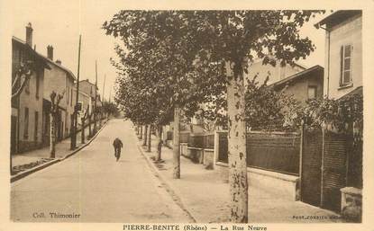 CPA FRANCE 69 "Pierre Bénite, La Rue Neuve"