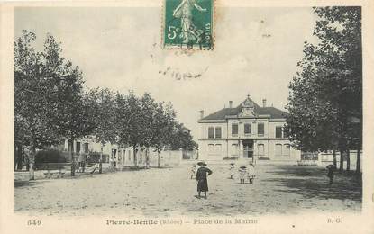 CPA FRANCE 69 "Pierre Bénite, Place de la Mairie"