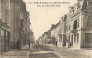 69 RhÔne CPA FRANCE 69 "Belleville sur Saône, Rue de l'Hôtel de Ville"